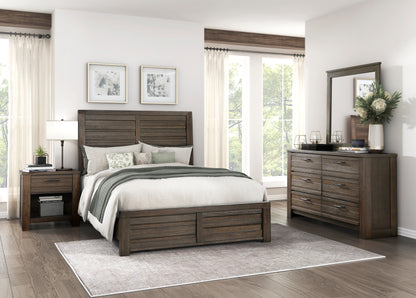 Homelegance Dresser Dark Brown Industrial Rustic Style Birch Veneer 1498DB-4