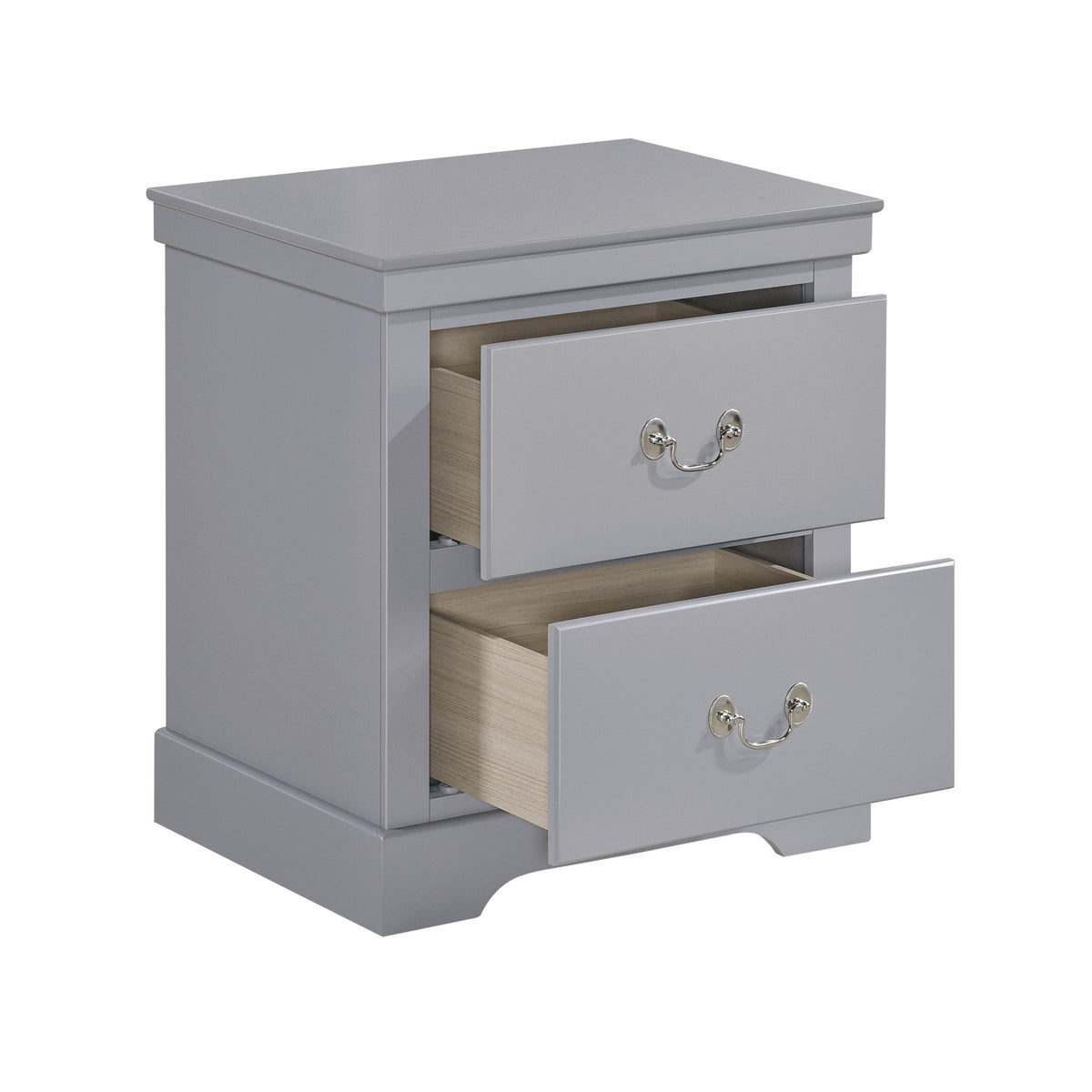 Homelegance Dresser Gray Traditional Style with Satin Nickel Hardware 1519GY-4