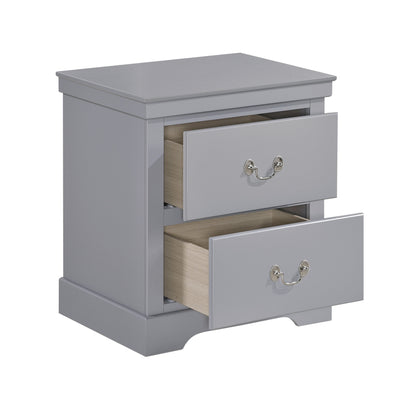 Homelegance Dresser Gray Traditional Style with Satin Nickel Hardware 1519GY-4