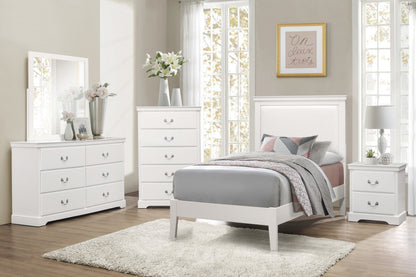 Homelegance Dresser White Traditional Style with Satin Nickel Hardware 1519WH-4