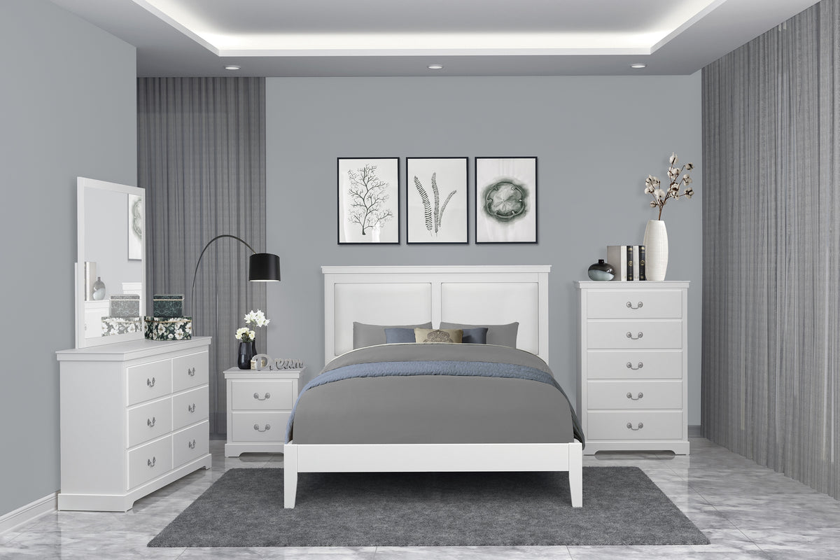Homelegance Seabright Queen Bed In White
