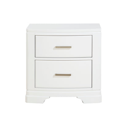 Homelegance Dresser White Transitional Modern Lines Polished Chrome Hardware 1520WH-4