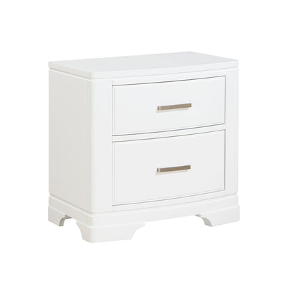 Homelegance Dresser White Transitional Modern Lines Polished Chrome Hardware 1520WH-4