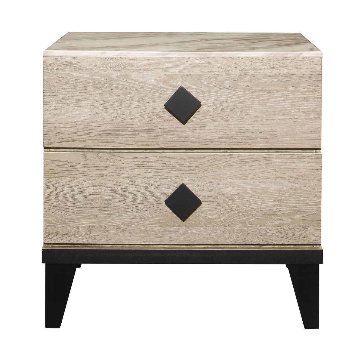 Homelegance Dresser Cream Marble-Look Black Hardware Modern Contemporary 1524-4