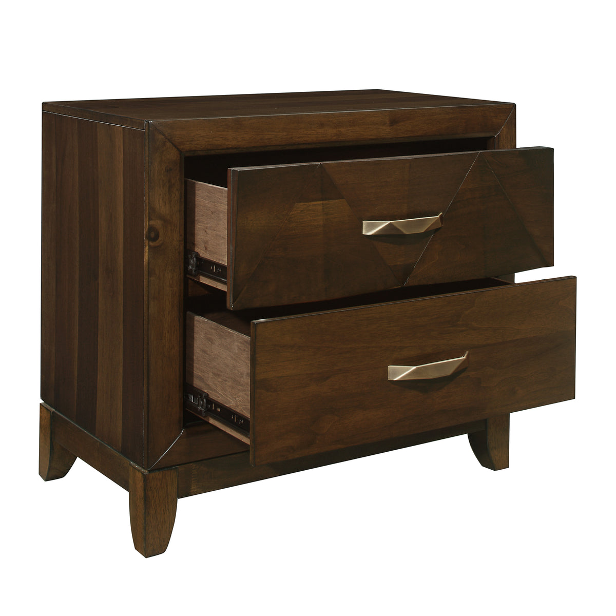 Homelegance Dresser Walnut Modern & Contemporary Geometrical Accents 1535-4