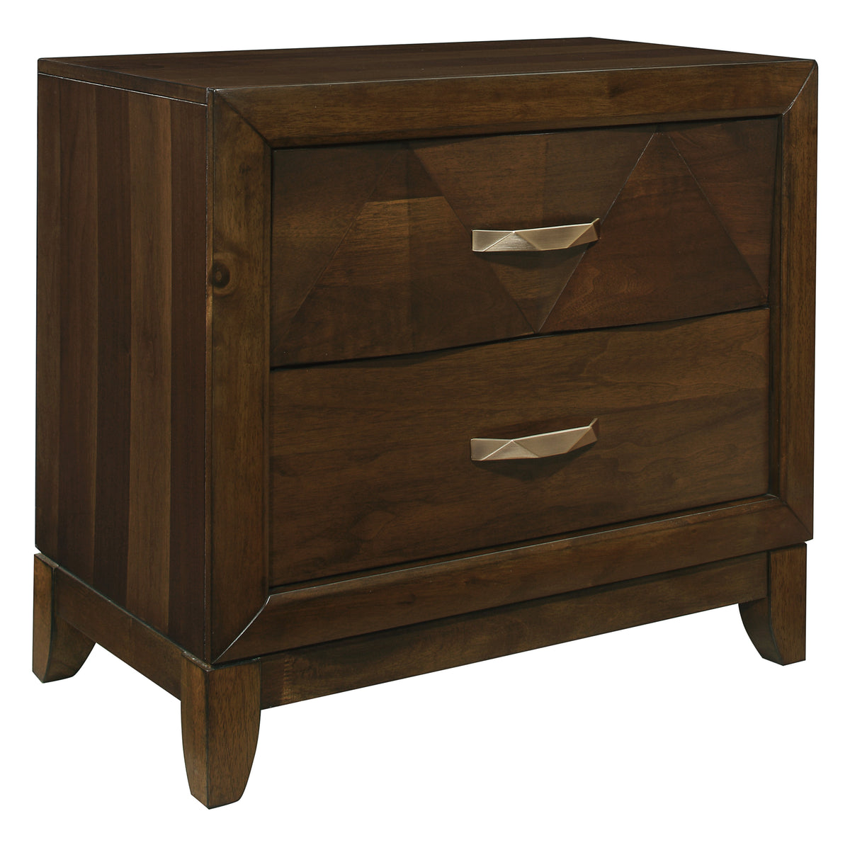 Homelegance Dresser Walnut Modern & Contemporary Geometrical Accents 1535-4