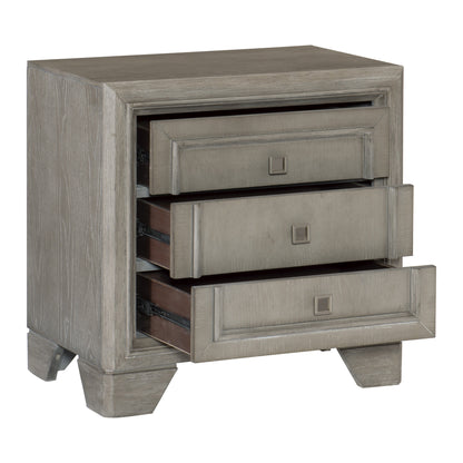 Homelegance Dresser Driftwood Gray Traditional Elegant Profile Silver Hardware 1546-4