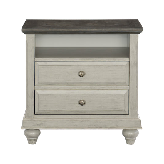 Homelegance Dresser Light Gray Dark Brown Transitional Modern Farmhouse 1568-4