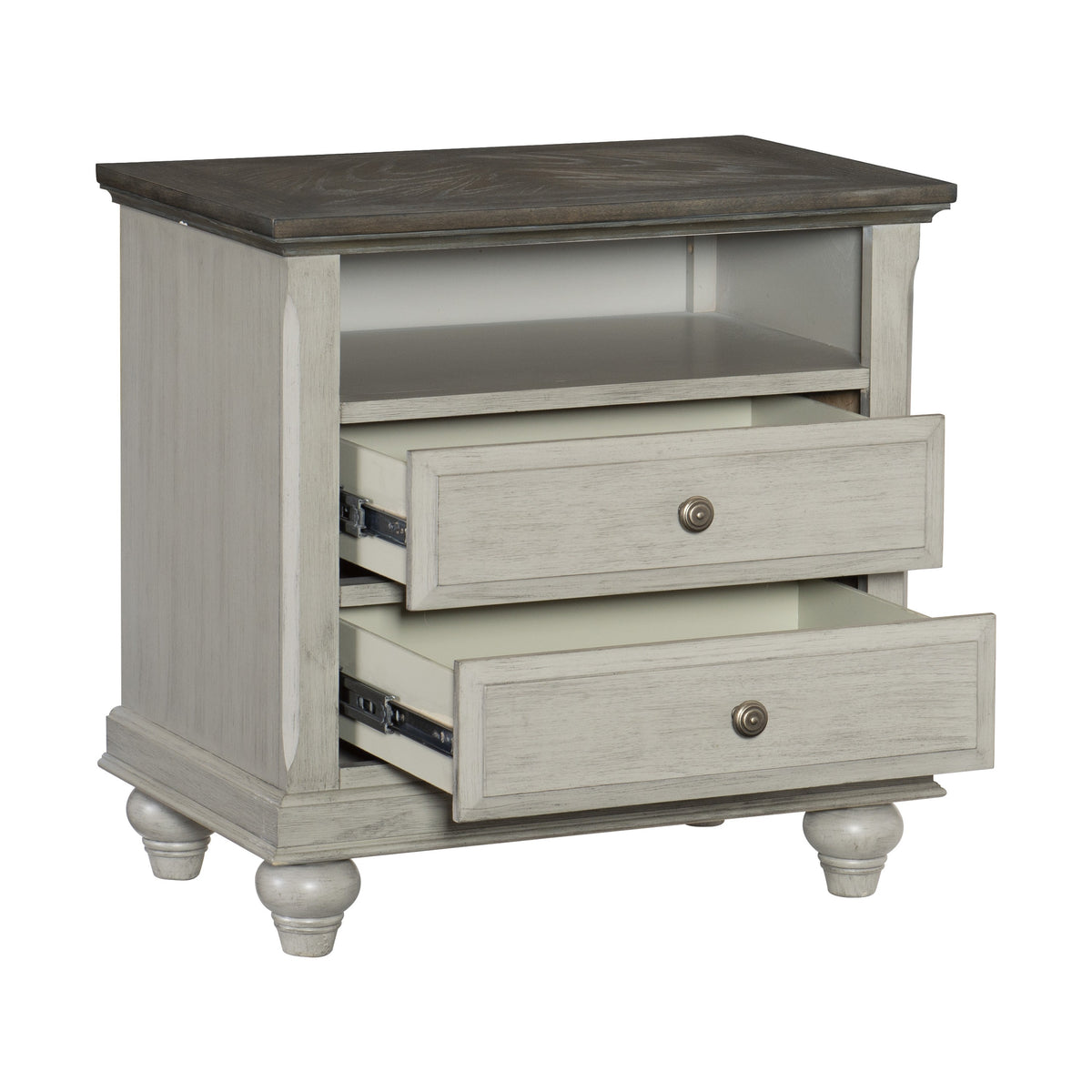 Homelegance Dresser Light Gray Dark Brown Transitional Modern Farmhouse 1568-4