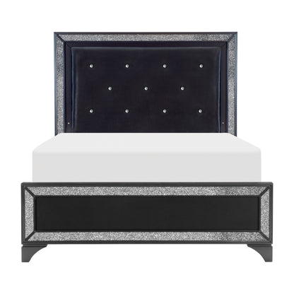 Homelegance Salon Queen Bed In Black
