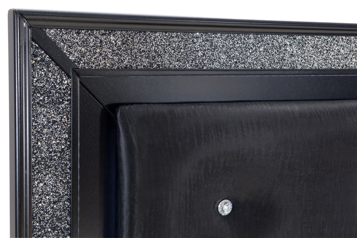 Homelegance Salon Queen Bed In Black
