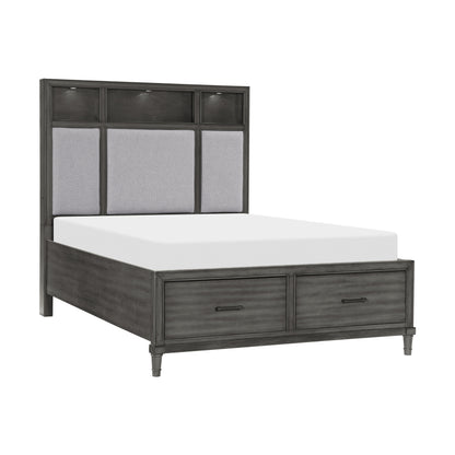 Homelegance Wittenberry Queen Platform Bed In Gray