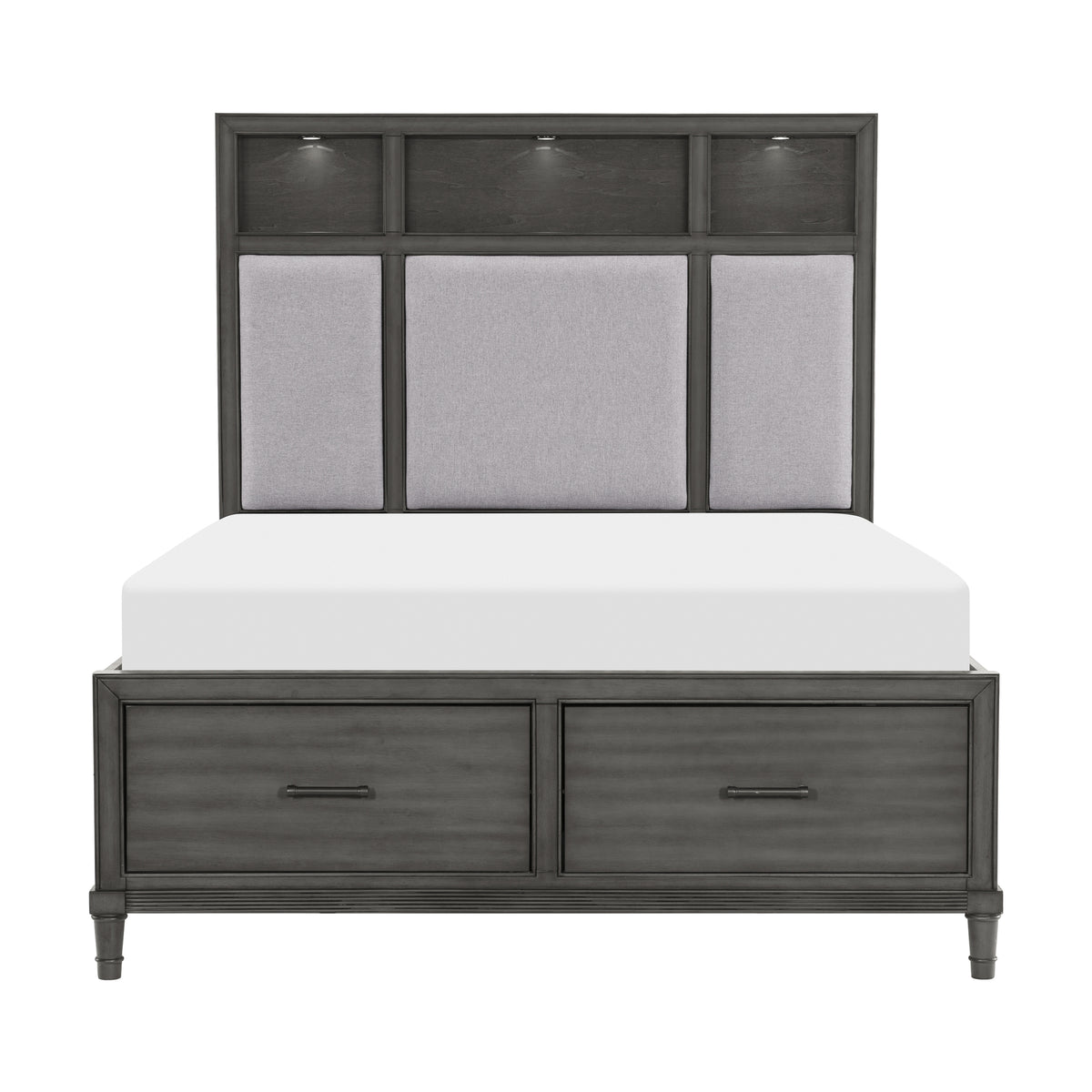 Homelegance Wittenberry Queen Platform Bed In Gray