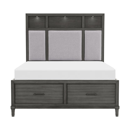 Homelegance Wittenberry Queen Platform Bed In Gray