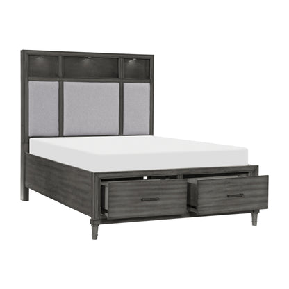 Homelegance Wittenberry Queen Platform Bed In Gray