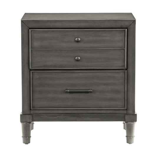 Homelegance Dresser Gray Okume Veneer Dark Bronze Hardware Transitional 1573-4