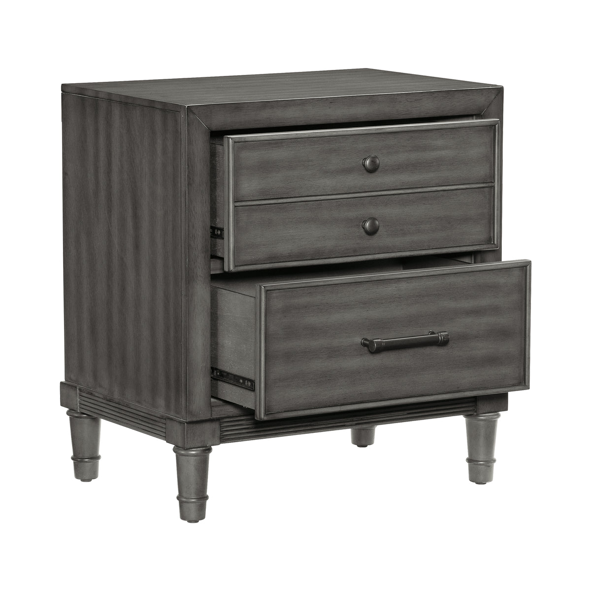 Homelegance Dresser Gray Okume Veneer Dark Bronze Hardware Transitional 1573-4