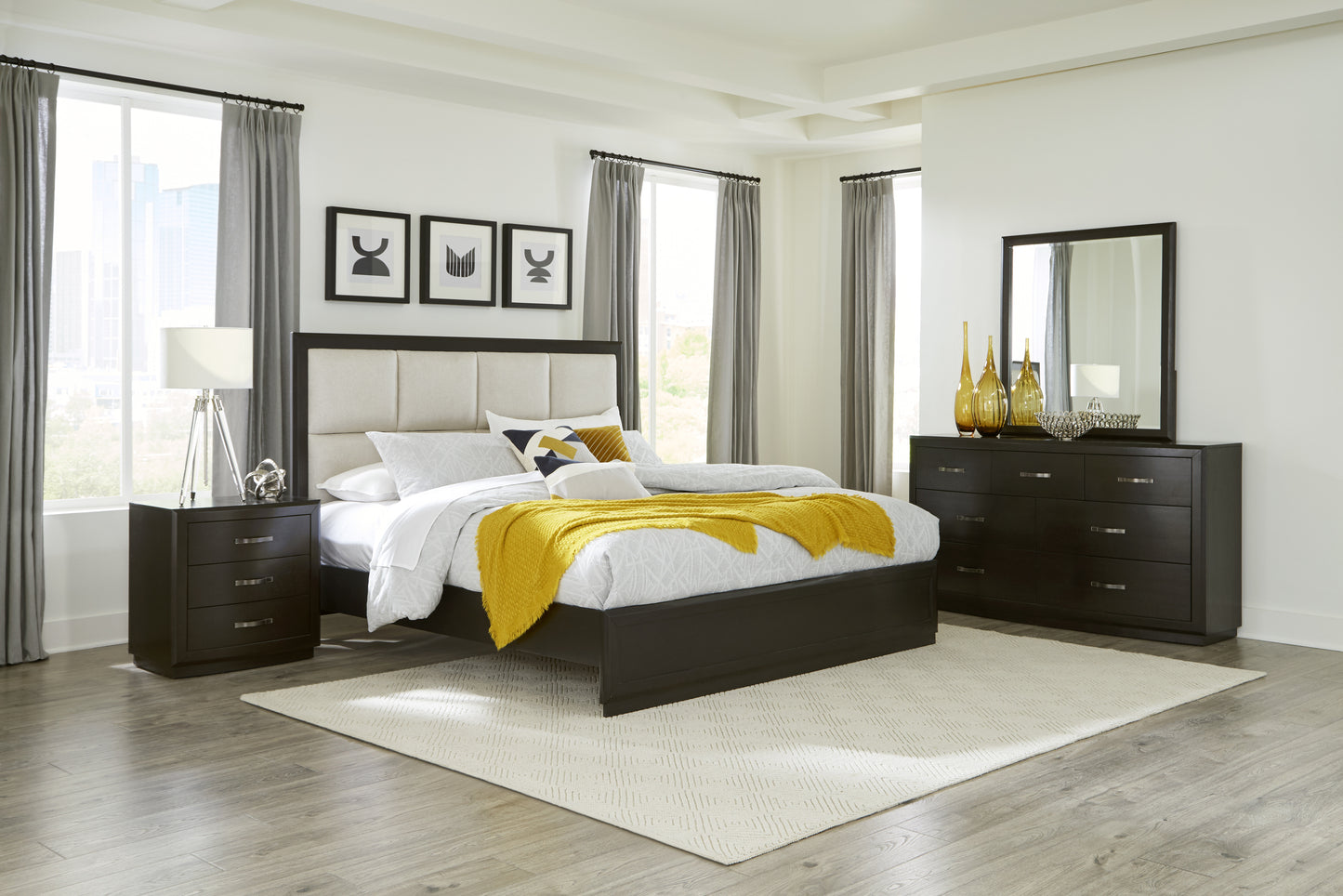 Homelegance Dresser Dark Charcoal Modern & Contemporary Versatile Bedroom 1575-4