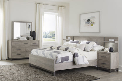 Homelegance Zephyr Queen Wall Bed In Gray