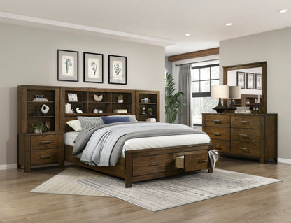 Homelegance Dresser Wire-Brushed Oak Country Rustic Ample Storage 1592-4P