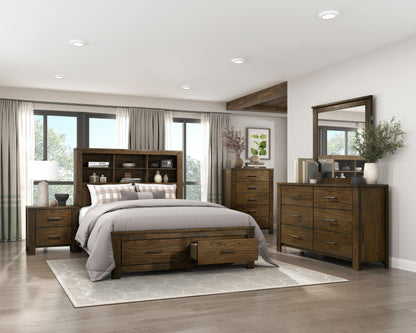 Homelegance Dresser Wire-Brushed Oak Country Rustic Ample Storage 1592-4