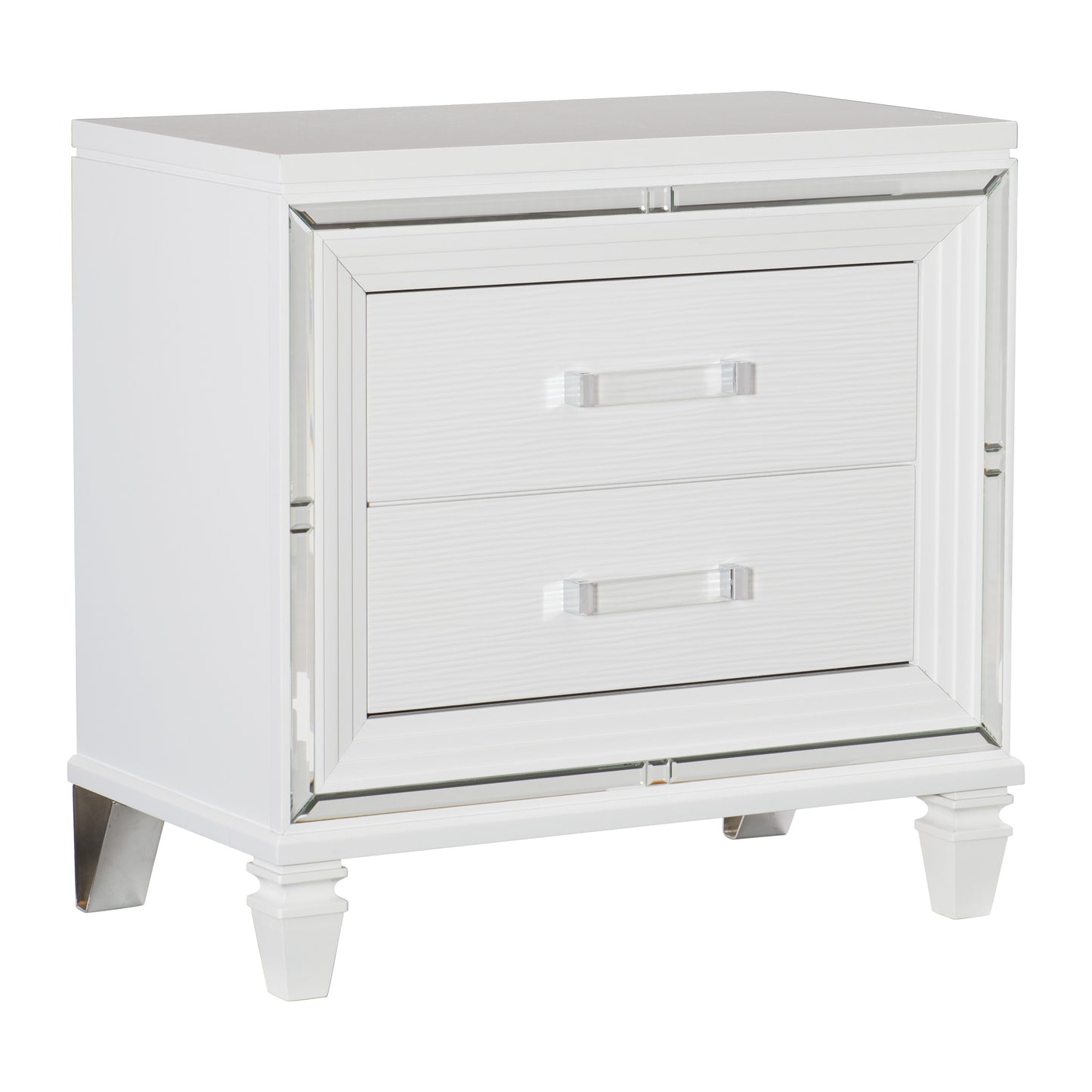 Homelegance Dresser White Modern & Contemporary Glamorous Mirrored 1616W-4