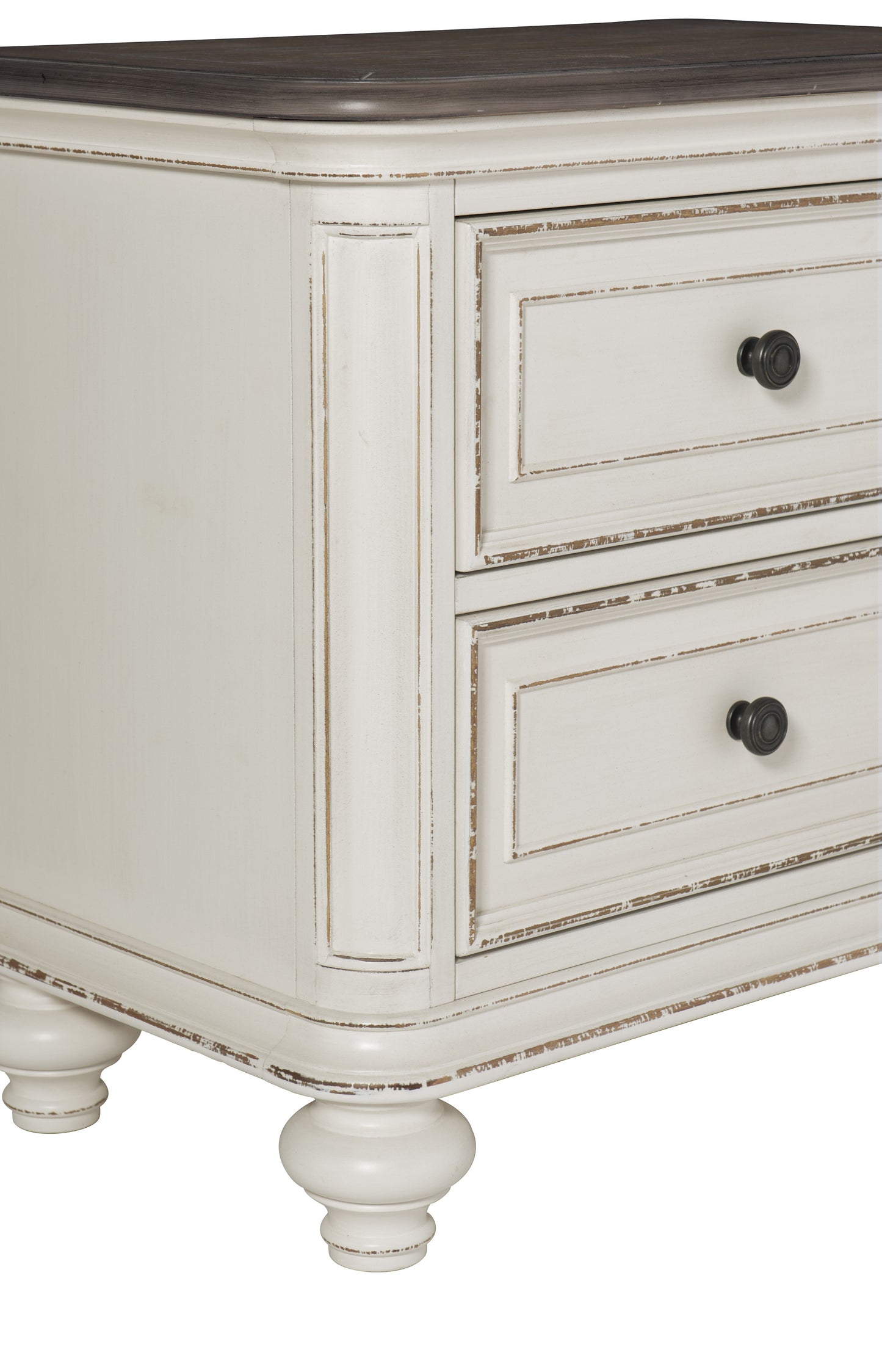 Homelegance Dresser Antique White Brown-Gray French Country Style 1624W-4