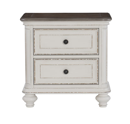 Homelegance Dresser Antique White Brown-Gray French Country Style 1624W-4