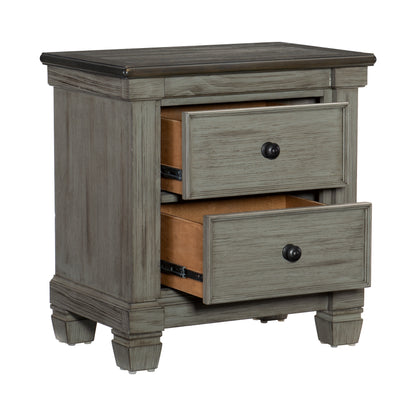 Homelegance Dresser Antique Gray Coffee-Hued Top Transitional Rustic Style 1626GY-4
