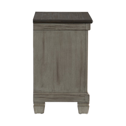 Homelegance Dresser Antique Gray Coffee-Hued Top Transitional Rustic Style 1626GY-4