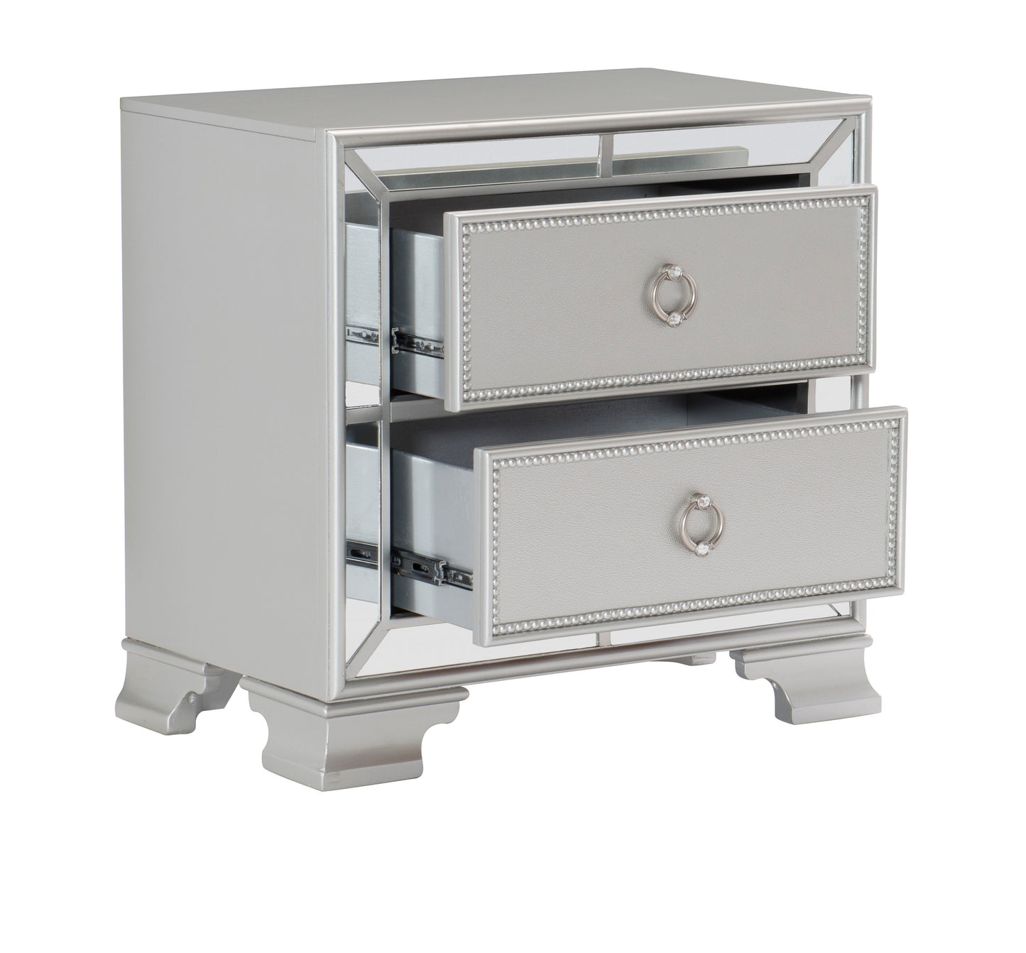 Homelegance Dresser Silver Glam Mirrored Framing Modern-Traditional 1646-4