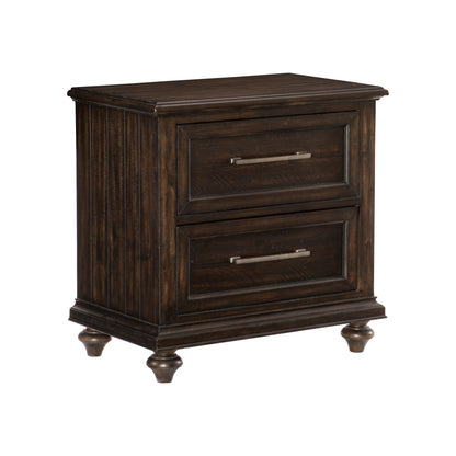 Homelegance Dresser Driftwood Charcoal Transitional Style with Pewter Hardware 1689-4