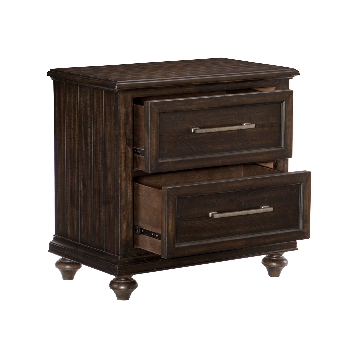 Homelegance Dresser Driftwood Charcoal Transitional Style with Pewter Hardware 1689-4