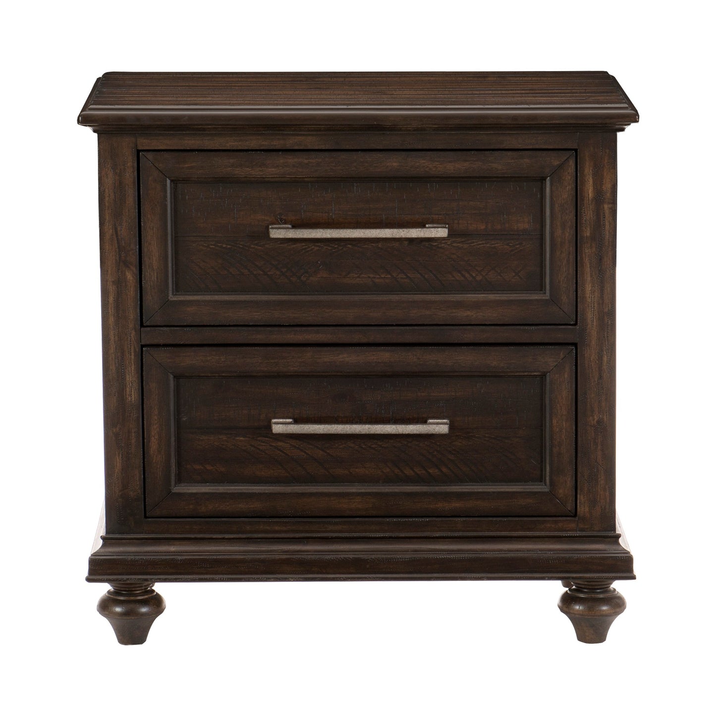 Homelegance Dresser Driftwood Charcoal Transitional Style with Pewter Hardware 1689-4