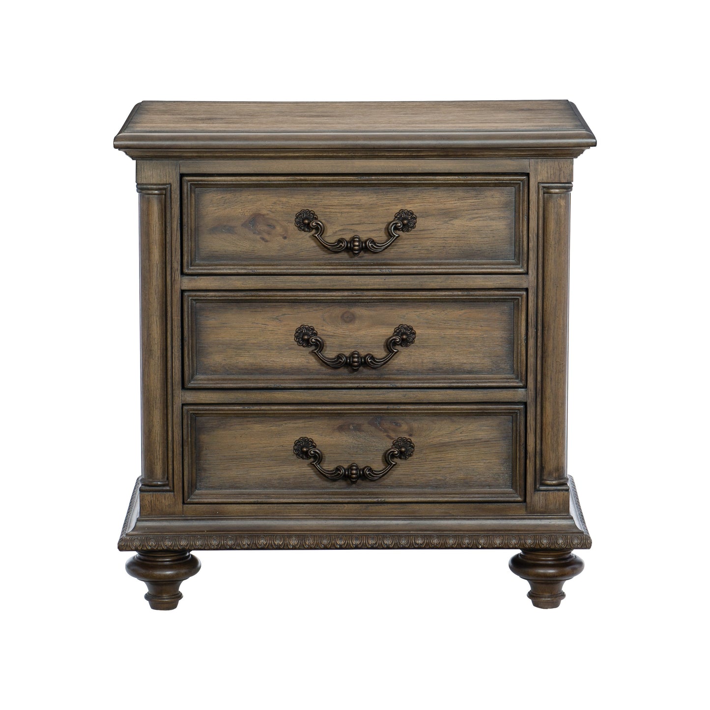 Homelegance Dresser Weathered Pecan Traditional Style with Elegant Accents 1693-4