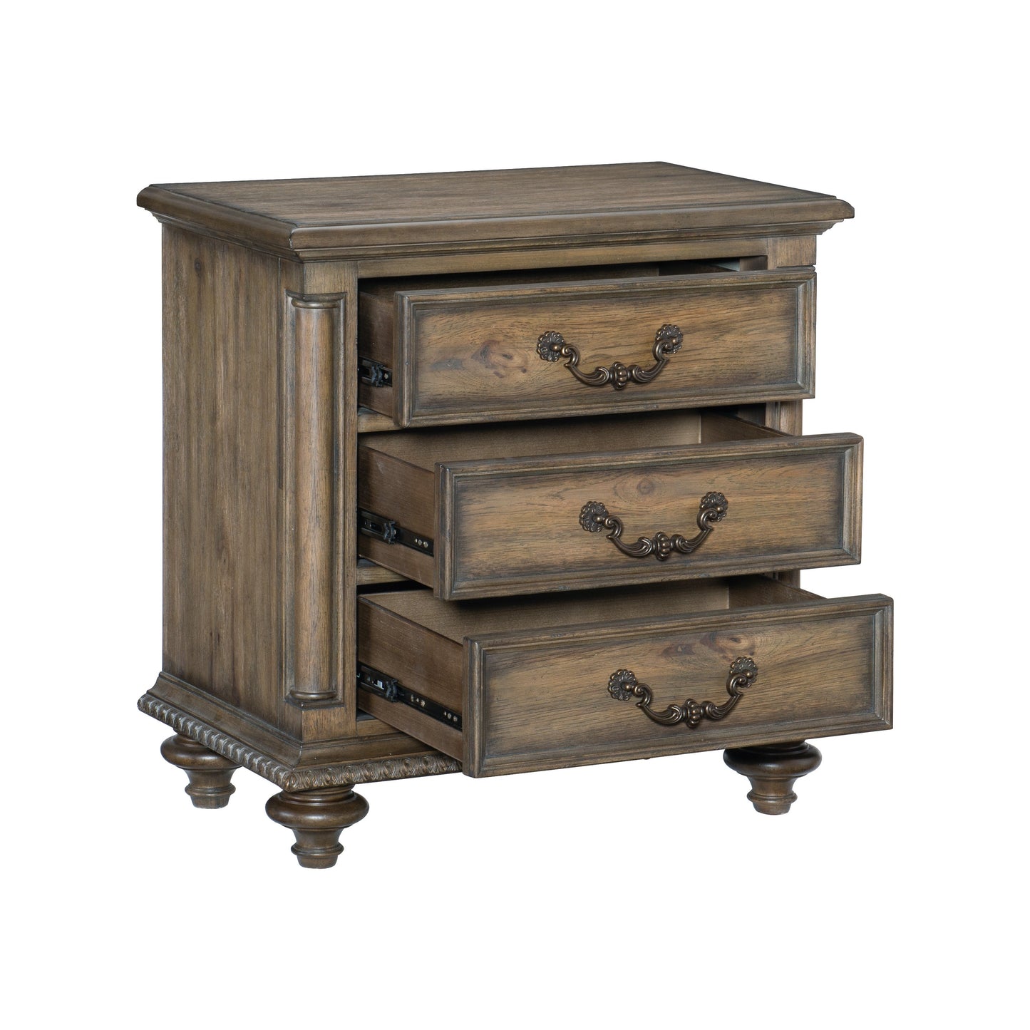 Homelegance Dresser Weathered Pecan Traditional Style with Elegant Accents 1693-4