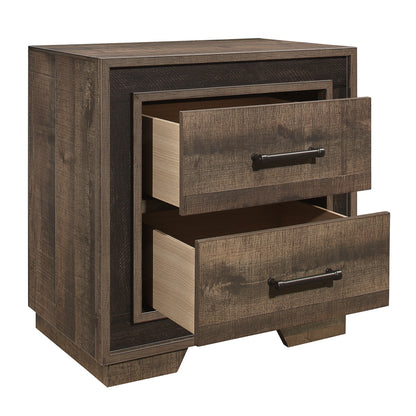 Homelegance Dresser Mahogany Ebony Rustic Modern Lines Distressed Pewter 1695-4