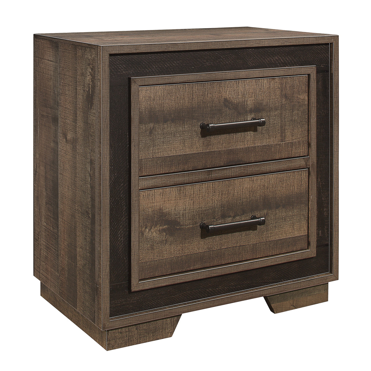 Homelegance Dresser Mahogany Ebony Rustic Modern Lines Distressed Pewter 1695-4