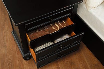 Homelegance Dresser Black Sand-Through Finish Transitional Style Versatile 1714BK-4
