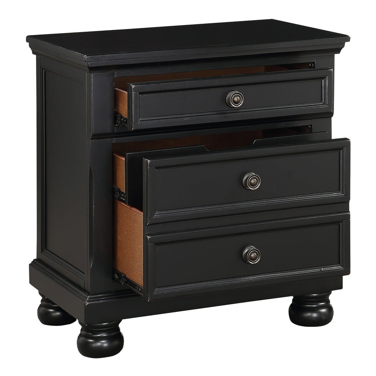Homelegance Dresser Black Sand-Through Finish Transitional Style Versatile 1714BK-4