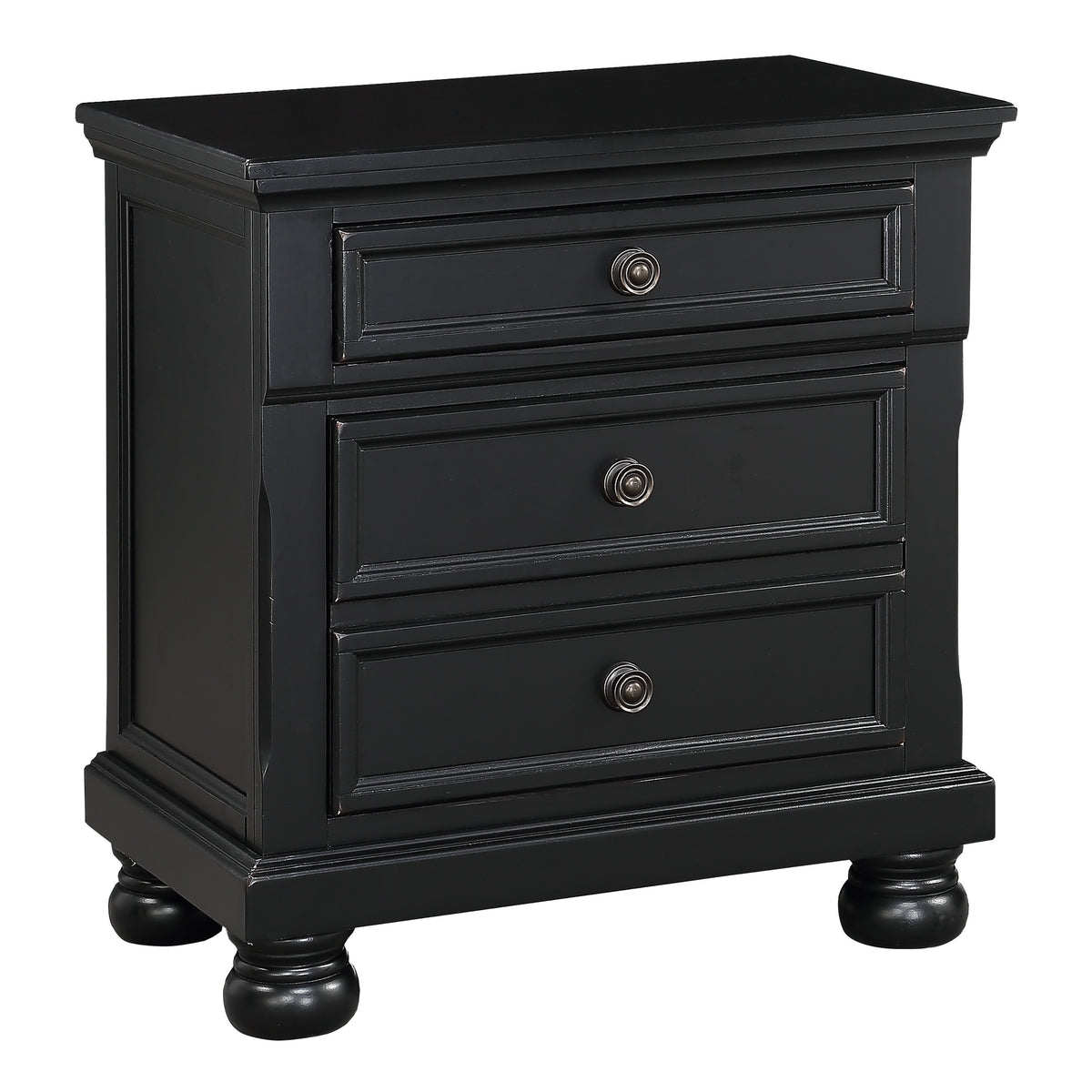 Homelegance Dresser Black Sand-Through Finish Transitional Style Versatile 1714BK-4