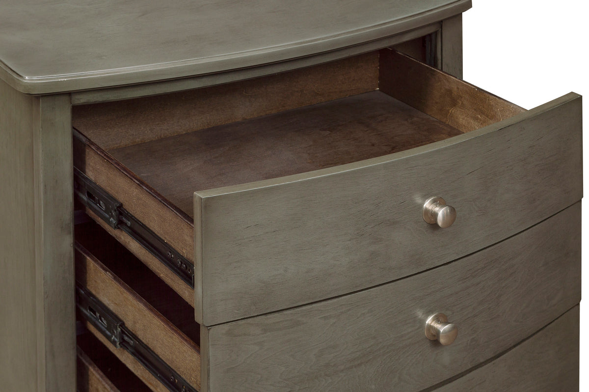 Homelegance Dresser Gray Birch Veneer Nickel Hardware Transitional 1730GY-4
