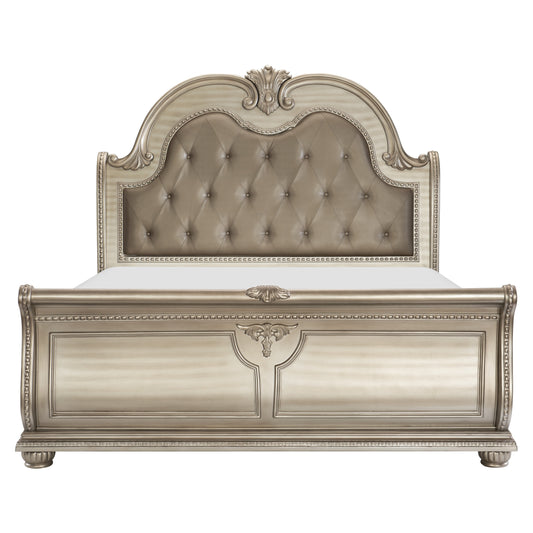 Homelegance Cavalier Queen Bed In Brown