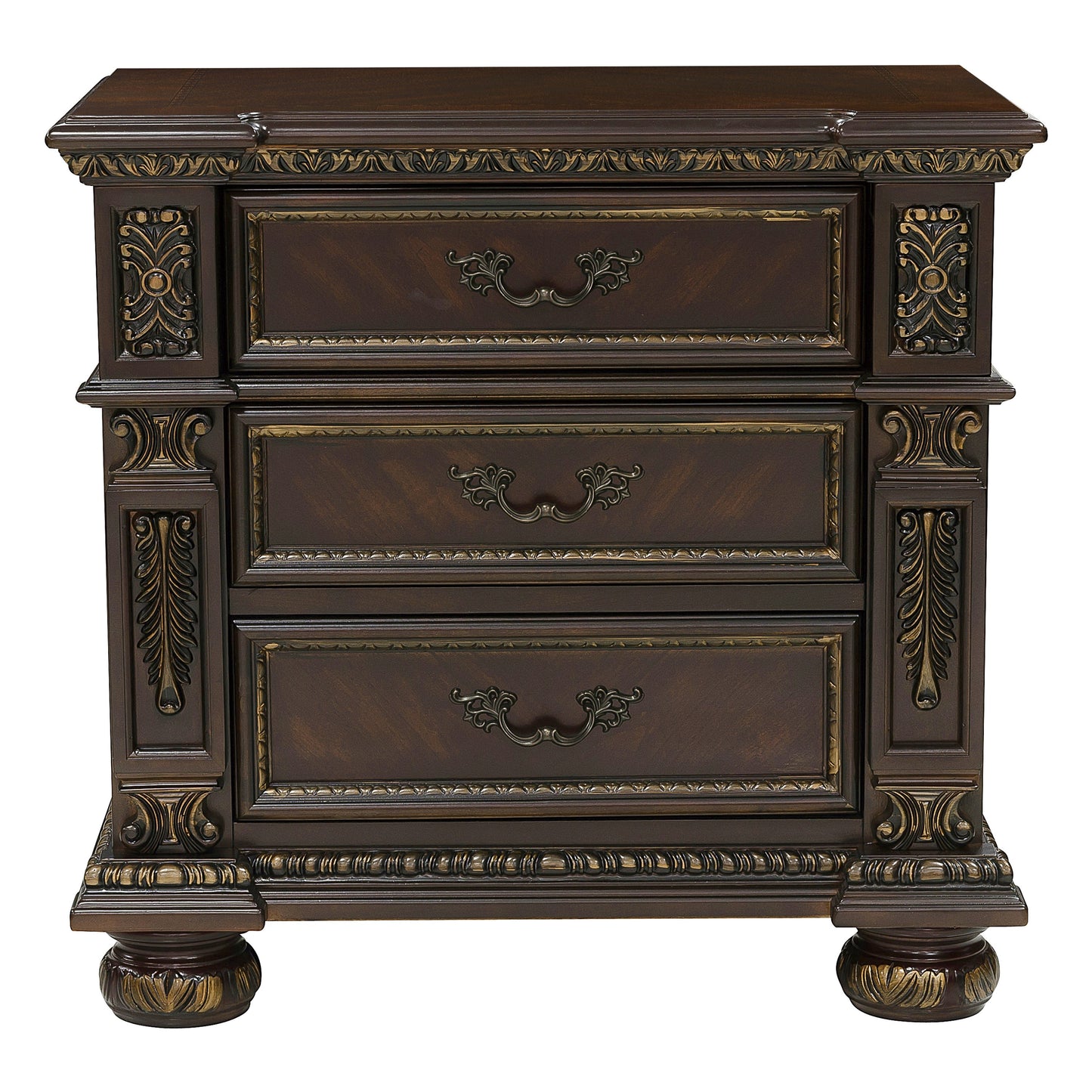 Homelegance Dresser Cherry Traditional Old-World European Styling 1824-4