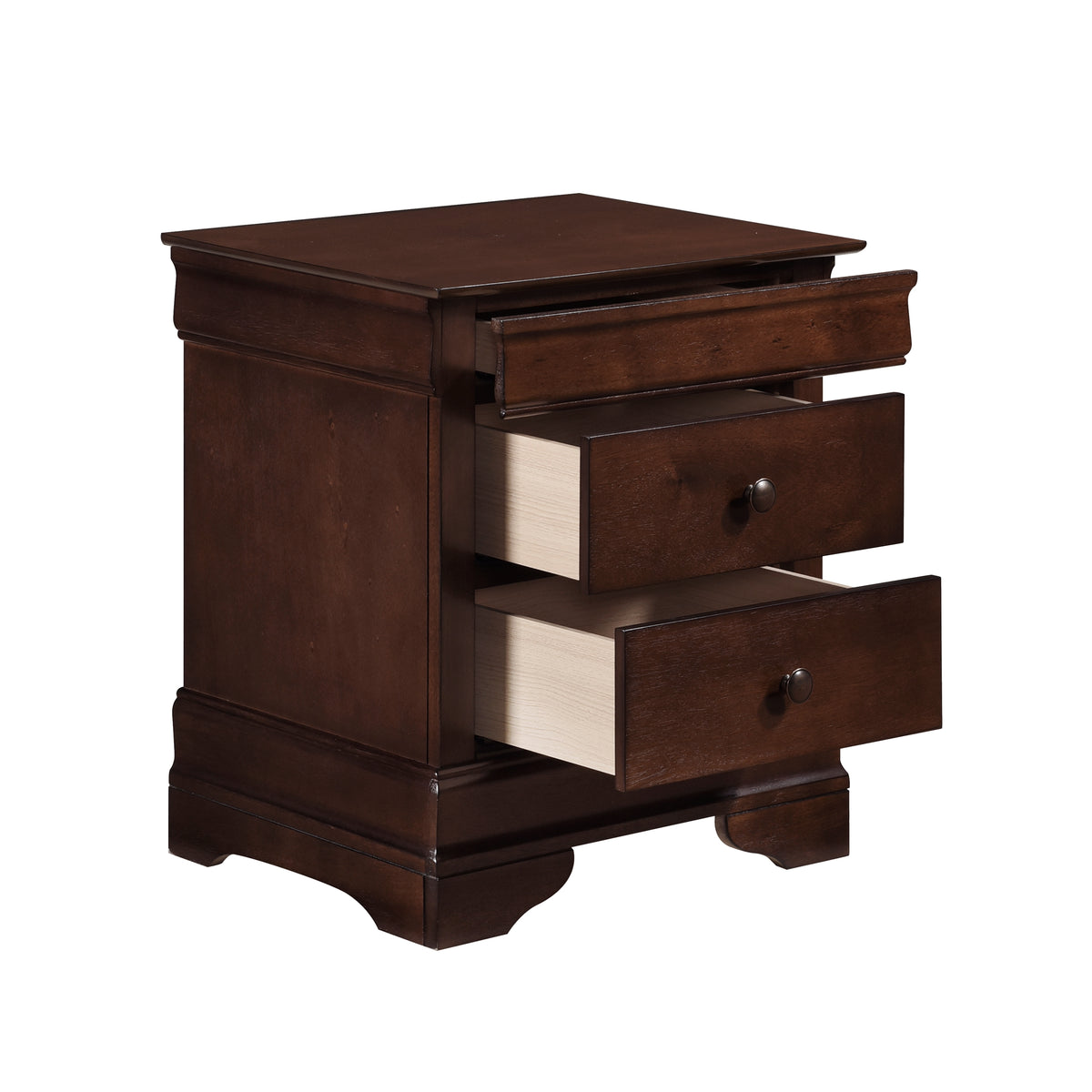 Homelegance Dresser Dark Cherry Traditional Louis Philippe Style 1856-4