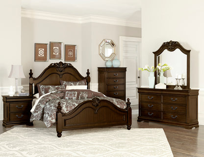 Homelegance Mont Belvieu Queen Bed In Brown