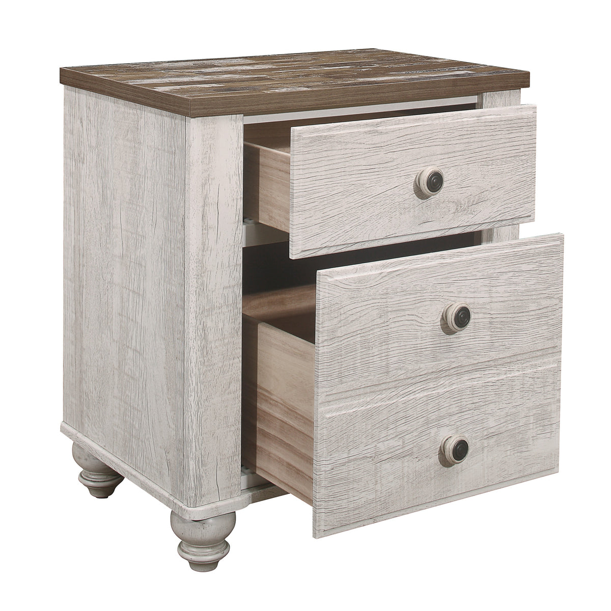 Homelegance Dresser Antique White and Brown Rustic Style Nashville Design 1903-4