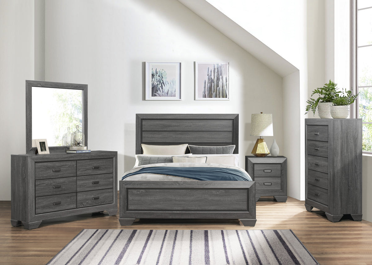Homelegance Dresser Gray Rustic Contemporary Design with Cup Hardware 1904GY-4