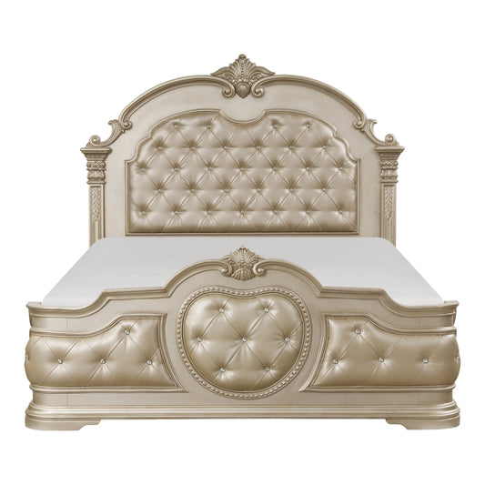 Homelegance Antoinetta Queen Bed In Silver