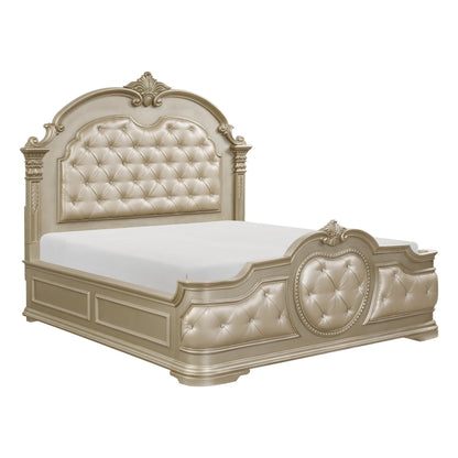 Homelegance Antoinetta Queen Bed In Silver
